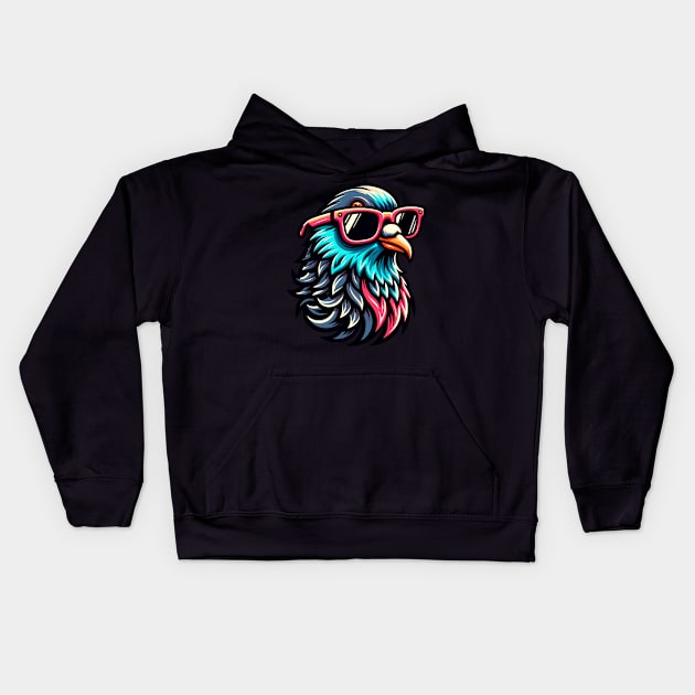 Cool Pigeon Kids Hoodie by The Jumping Cart